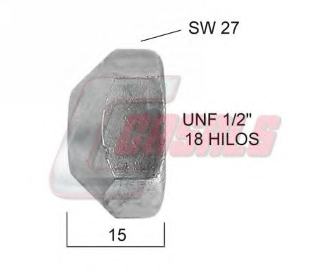 Гайка крепления колеса CASALS 21443