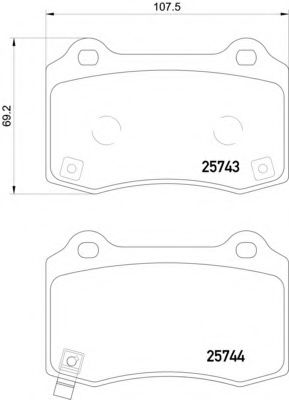 Комплект тормозных колодок, дисковый тормоз HELLA PAGID 8DB 355 021-251