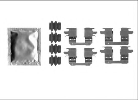 Комплектующие, колодки дискового тормоза HELLA PAGID 8DZ 355 205-531