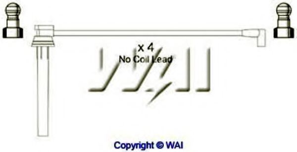 Комплект проводов зажигания WAIglobal SL673