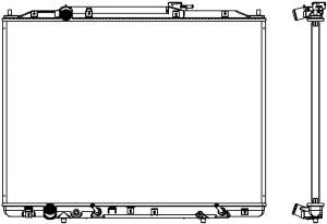 Радиатор, охлаждение двигателя SAKURA  Automotive 3211-8515