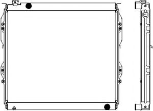 Радиатор, охлаждение двигателя SAKURA  Automotive 4462-1017