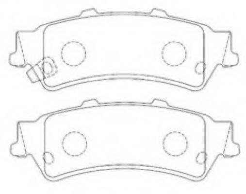 Комплект тормозных колодок, дисковый тормоз ASVA AKD-0636
