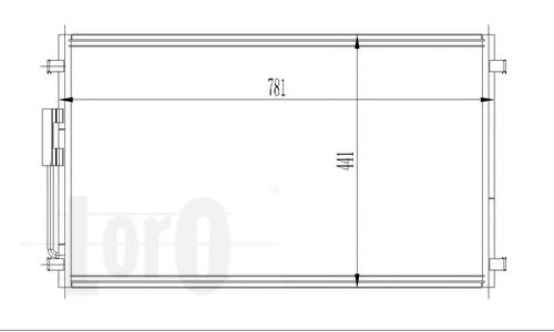 Конденсатор, кондиционер LORO 008-016-0004