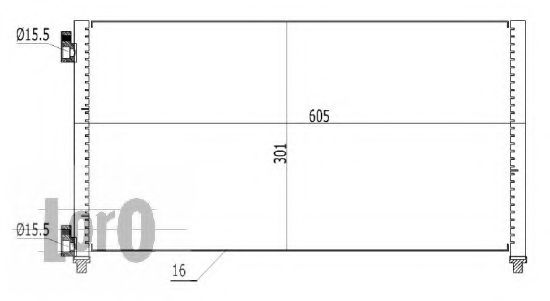 Конденсатор, кондиционер LORO 016-016-0008