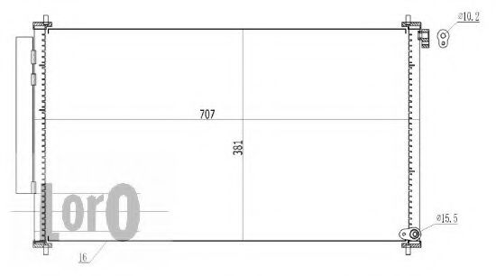 Конденсатор, кондиционер LORO 018-016-0024