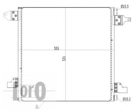 Конденсатор, кондиционер LORO 054-016-0029