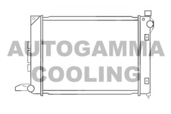 Радиатор, охлаждение двигателя AUTOGAMMA 102939