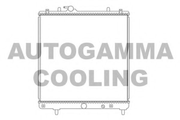 Радиатор, охлаждение двигателя AUTOGAMMA 104549