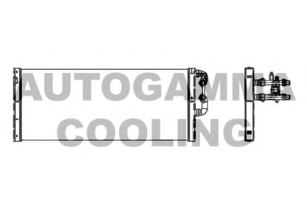 Радиатор, охлаждение двигателя AUTOGAMMA 105313