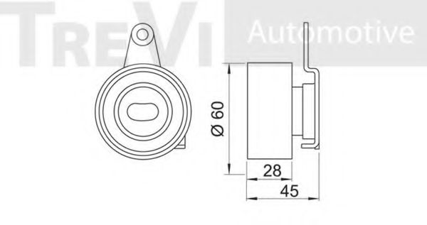 Натяжной ролик, ремень ГРМ BERTOLOTTI 57333