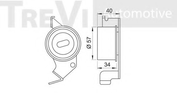 Натяжной ролик, ремень ГРМ BERTOLOTTI 57586