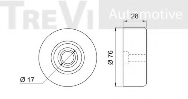 Паразитный / ведущий ролик, поликлиновой ремень FI. DI. FI13660