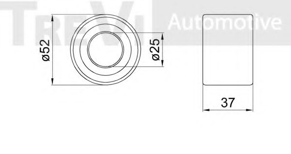 Комплект подшипника ступицы колеса AUTEX 805037