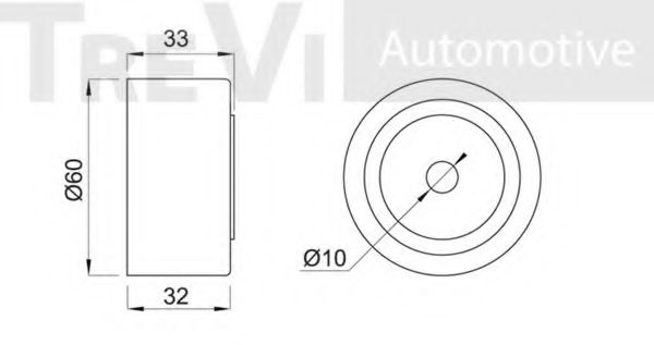 Паразитный / Ведущий ролик, зубчатый ремень HK S200