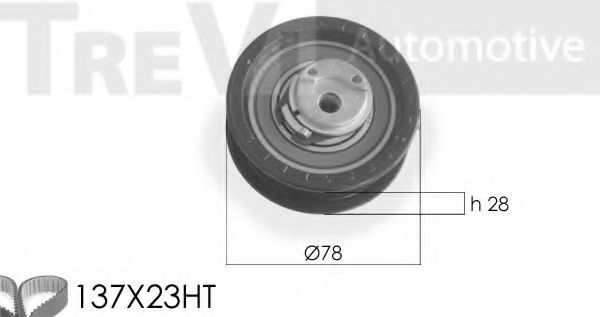 Комплект ремня ГРМ TREVI AUTOMOTIVE KD1175