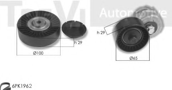 Поликлиновой ременный комплект TREVI AUTOMOTIVE KA1132