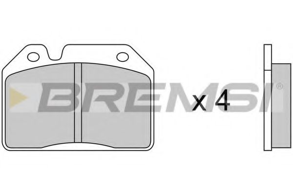 Комплект тормозных колодок, дисковый тормоз HP (ZEBRA) 2219