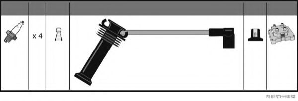 Комплект проводов зажигания STANDARD 6465