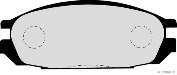 Комплект тормозных колодок, дисковый тормоз HERTH+BUSS JAKOPARTS 20098