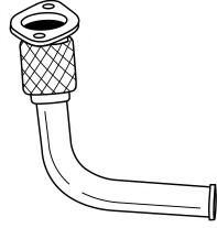 Труба выхлопного газа AKS DASIS SG50195