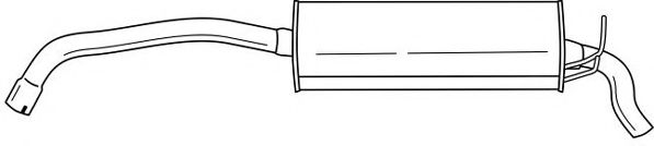 Глушитель выхлопных газов конечный AKS DASIS SG50664