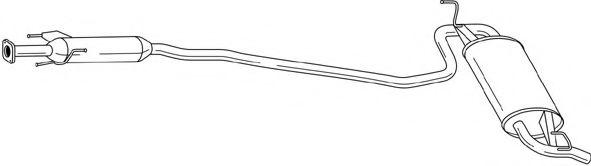 Глушитель выхлопных газов конечный AKS DASIS SG70611