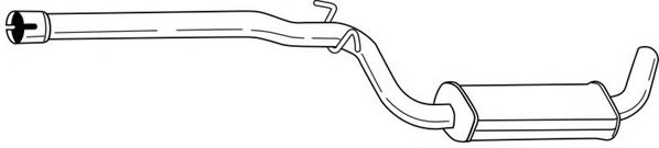 Средний глушитель выхлопных газов AKS DASIS SG60465