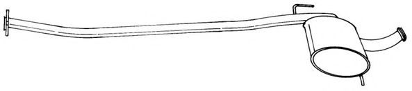 Средний глушитель выхлопных газов AKS DASIS SG50465