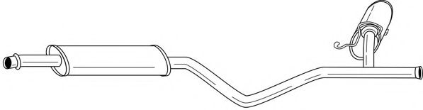 Средний глушитель выхлопных газов AKS DASIS SG46403