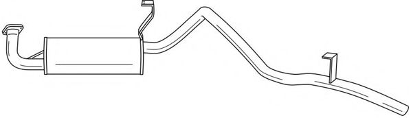 Глушитель выхлопных газов конечный AKS DASIS SG44642