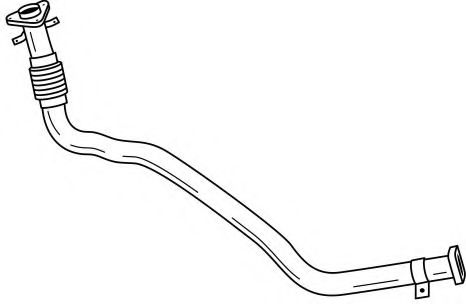 Труба выхлопного газа AKS DASIS SG44127