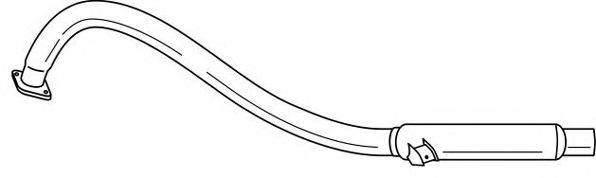 Труба выхлопного газа AKS DASIS SG38701