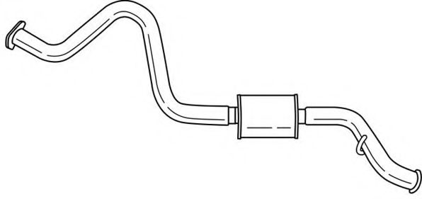 Глушитель выхлопных газов конечный AKS DASIS SG32622