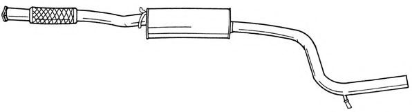Средний глушитель выхлопных газов AKS DASIS SG25482