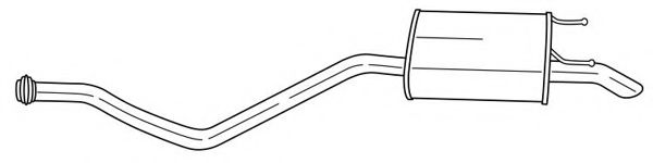 Глушитель выхлопных газов конечный AKS DASIS SG24630