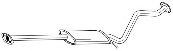 Средний глушитель выхлопных газов AKS DASIS SG24419