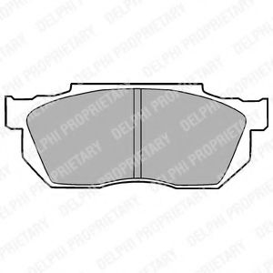 Комплект тормозных колодок, дисковый тормоз DELPHI LP720