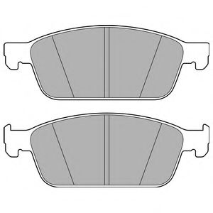 Комплект тормозных колодок, дисковый тормоз DELPHI LP2495