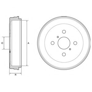 Тормозной барабан DELPHI BF530