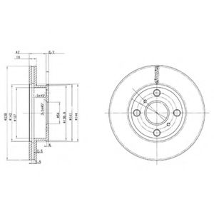 Тормозной диск DELPHI BG2424