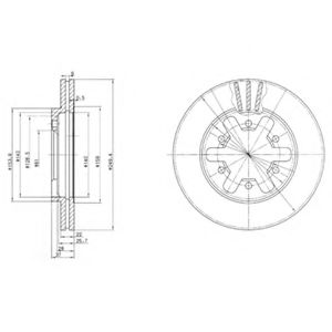 Тормозной диск DELPHI BG2457