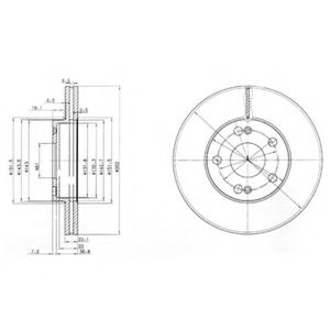Тормозной диск DELPHI BG2695
