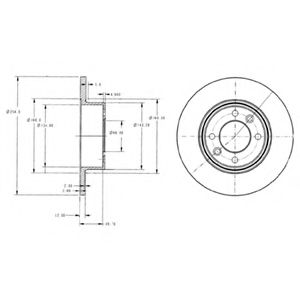Тормозной диск DELPHI BG2703