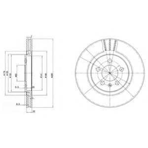 Тормозной диск DELPHI BG2713