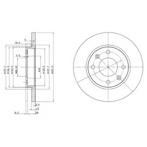 Тормозной диск DELPHI BG3364