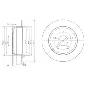 Тормозной диск DELPHI BG3660