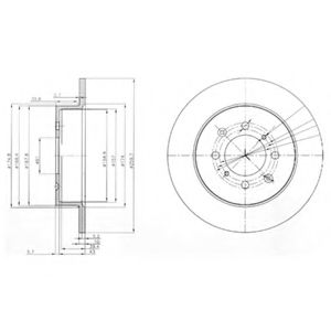 Тормозной диск DELPHI BG3793