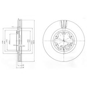 Тормозной диск DELPHI BG3972