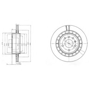 Тормозной диск DELPHI BG4046